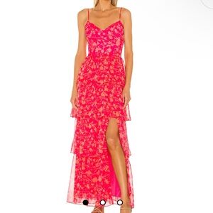 Amanda Uprichard Thaddea Maxi Dress in Brookeside.